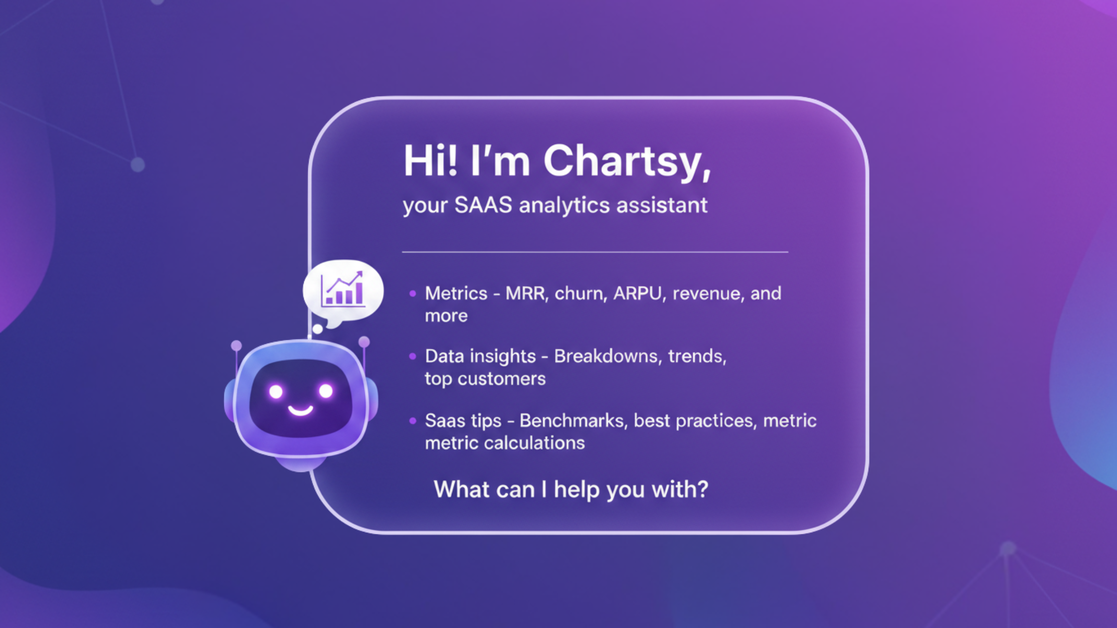 Meet Chartsy's New AI Chatbot for SaaS Data